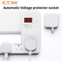ETEK Protection Over Voltage Protector Relay 16A AC140-300V 16A Electronic Multifunctional Refrigerator Plug Socket EKCZ