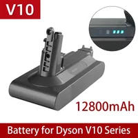 Batterie de remplacement au Lithium 100%, 25.2V 12800mAh lpega pour aspirateur Dyson cyclone absolu SV12 V10 duveteux