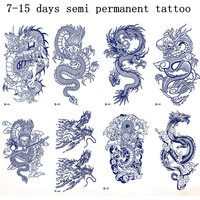 Dragon Juice Ink Tatouage Semi Permanent Temporary Tattoo Stickers Waterproof Lasting Tatuajes Temporales Hombre Art Fake Tattoo