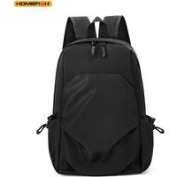 HOMEFISH Fashion Mini Men's Black Backpack 2026 Canvas Waterproof Travel Shoulder Bag Small Designer School Male Backpacks
