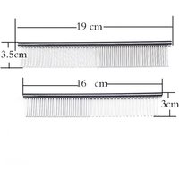 1PC Stainless Steel Dog Cat Comb Double Row Brush Undercoat Rake Fur Remover Deshedding Tool Pet Grooming Supplies