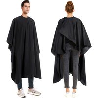 Professional Hairdressing Salon Nylon Cape with Closure Snap Barber Styling Cape,Unisex Waterproof Salon Large Hair Cutting Cape