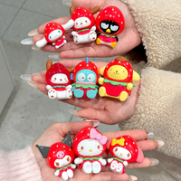 Genuine Sanrio Characters Strawberry Candy Series Mini Blind Box Cute Bag Pendant Keychain Desktop Ornament Girl'S Gift Kawaii