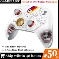 Gaming Gamepad For Xbox One Series X/S Pc With 6-Axis Gyro Sensor Dual Vibration Hall Effect Wireless Game Controller