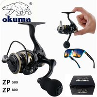 OKUMA 500 800 Series Rust Free And Smooth Bearing 5.2:1 Fishing Reel Drag System 5Kg Max Power Spinning Wheel Fishing Coil