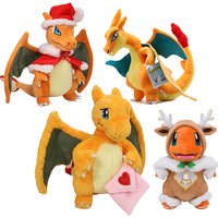 30CM Kawaii Charizard Plush Love Letter Fire Dragon Christmas Charmander Doll Soft Stuffed Toys Halloween Gifts for Children