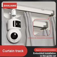 Home curtain groove monitoring bracket, concealed camera base, 1/4 screw connector