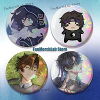 W-Wifie Cartoon Anime Music Button Pin Brooch Jewelry Decoration Gift 22mm 32mm 44mm 58mm 75mm