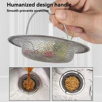 1/2Pcs Stainless Steel Kitchen Sink Filter Anti Clog Drain Filter Garbage Food Residue/Hair Catcher Sink Basket Debris Catcher