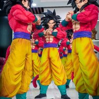 Jt Statue 53cm/20.87inch Anime Dragon Ball SSJ4 Goku Figure Super Saiyan PVC Action Figures Collection Model Toys Gifts