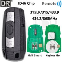 DR Great ID46 Chip 315/433.9/434/868MHz CAS3 System Car Remote Key For BMW E60 E61 E70 E71 E87 E90 X5 X6 Z4 1 3 5 7 Series