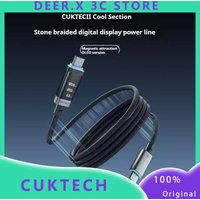 CUKTECH No.6 Braided Digital Display Power Cable Fast Charging Wire PD3 Fast Charging & Magnetic Connector For iPhone Xiaomi