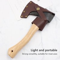 Durable Genuine Leather Axe Sheath Portable Adjustable Axe Protector Axe Handle Protector Woodwork Protection