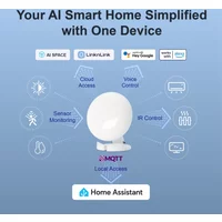 LinknLink eMotion Ultra 60GHz mmWave Radar WiFi Smart Presence Sensor,IR,Brightness,Temperature,Humidity, MQTT, Works with Alexa