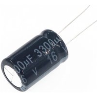 10pcs 3300uF 16V 3300MFD 16VDC 13*20mm Aluminum Electrolytic Capacitor Radial 3300mf16v 3300uf16v 16v3300mf 16v3300uf