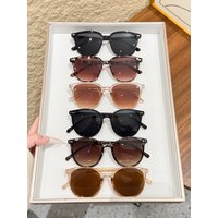 6Pcs Women's Fashion Round Frame Mixed Set Glasses Casual Fashion Decorative Glasses/Durable Glasses/Meter Nail Design