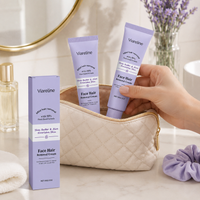 1/2set Facial Hair Removal Cream Moisturizing Hydrating Face Care Skin Smoothing Daily Gentle Wash Intense Moisture Lock Profess