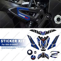 For GSX-S1000GT GSX 1000GT 2022 Motorcycle Accessories 3D Epoxy Resin Sticker Anti Slip Scratch Protective Sticker