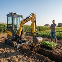 1.5/1.6 Ton Mini Excavator Compact Small Digger Construction Machinery Custom Enclosed Cabin With Air Conditioner Fast Delivery