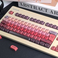 MAIMOOO Azerty Keycaps French Iso Layout Retro Crystal Red Lipstick Foundation AULA AJAZZ Keyboard Keycaps