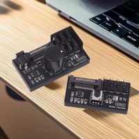 PWM Fan Speed Controller SATA DC Power On 4Pin Fan Governor NAS Server Fan Speed Regulator 4-Way 6-Way PWM Fan HUB Control