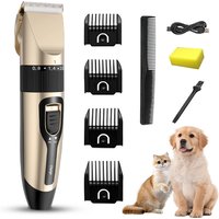 Dog Hair Clippers Electrical Pet Dog Clipper Grooming Trimmer Set For Cat Rabbit Cordless USB Rechargeable Pet Shaving Machine