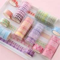 6 rolls/box DIY Diary Stationery Kawaii Adhesive Washi Tape Set Masking Tape Sticker