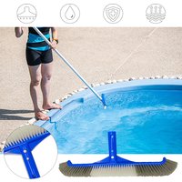 Swimming Pool Brush Durables Pool Floor Wall Cleaning Tool Pool Broom Algae Remover Scrubber Portable Pool Cleaning Broom