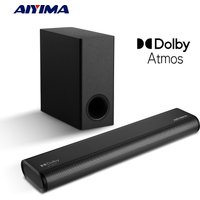 AIYIMA S07 Dolby 2.1 Sound Bar 150W Soundbars With Wireless Subwoofer for TV Home Sound System Speaker Bluetooth /Aux/Opt/USB