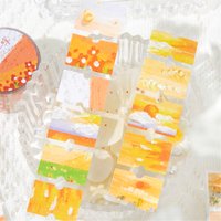30mm * 2m Pen Tip Travel Series Kawaii Ins Flash Sand Die Cutting Label Index Stickers DIY Diary Scrapbook Stationery Stickers