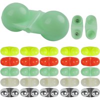 25Pcs Fishing Double Rattle Beads Catfish Rig Rattle Bell Beads Fishing Attractor Bell Beads Accessories