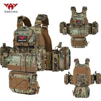 YAKEDA buckle quick release structure adjustable buckle shoulder strap breathable mesh MOLLE system hunting vest