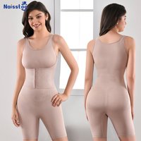 Naisstoo women full body shapewear bodysuit for abdomen control open crotch body shapers bodysuit