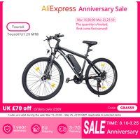 AliExpress Touroll U1 29 MTB Electric Bike with 250W Motor, 65KM Range, 13Ah Removable Li-ion Battery, 29