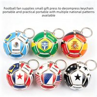 1xFashion football Keychain Ornaments Gifts Sport For Players Men Women Key Chain Gift 2026 Stress Relief Pendant