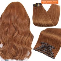 Full Shine Human Hair Extensions Clip in Hair Extensions Remy Hair 7PCS 105g Double Weft Hair Extensions Human Hair For Woman