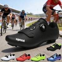 Unisex Cycling Shoes Men Road Bike Racing Contest Self-Locking Speed Bicycle Sneakers Women Spd Cleats Cycling Footwear