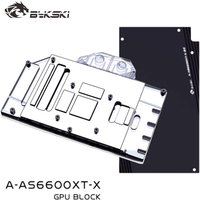 Bykski GPU Water Block for ASUS ROG Strix/ DUAL Radeon RX6600XT O8G OC Edition Card / Copper Cooling Radiator RGB / A-AS6600XT-X