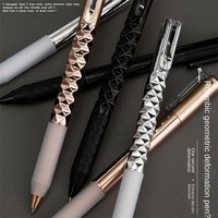 Metal Geometric Deformation Neutral Pen Decompression Intersting Shape Change Gel Pen Student Writing Anamorphic Pen Gift