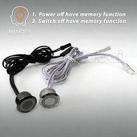 Metallic finish Smart Touch Dimmer with Memory-Remains Brightness &On/Off Status After Power Off,12V Touch Control for LED Strip