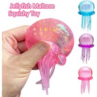 Jellyfish Maltose Squishy Toy Soft Squeeze Cute Jelly Fish Anti Stress Relief Relax Fidget Ball Fun Toy for Friends Gifts