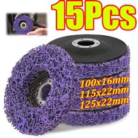 1-15Pcs 100/115/125mm Coral Disc Strip Disc Rust Remover Stripping Wheel Diamond Grinding Wheel Disc Wheel for Angle Grinder