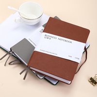 A5 Notebook 192 Pages Classic Journal Dotted Paper Hard Cover Business Creative Elastic Band Notepad Diary Student Stationery