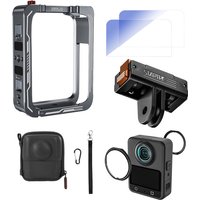 Schutzhülle aus Aluminiumlegierung für DJI OSMO 360 Kamerazubehörrahmen, Kaninchenkäfig, Kaltschuh und 1/4 Zoll Gewinde