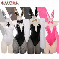 【Rupee Viper Sold Out!】Cosersea Blanc Noir Bunny Cosplay Costume Nikke The Goddess Of Victory Bikini Jumpsuit Outfit Fullset