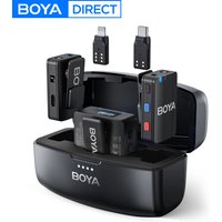 BOYA BOYAMIC All-in-One Wireless Lavalier Microphone for iPhone Android DSLR Cameras Gaming Live Streaming Vlog Video Recording