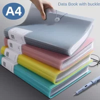 A4 Display Book Folder Clear View Document Holder for Certificates Test Papers Photo Album Student Binder with Slip-in Pages