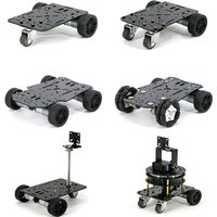 2WD 3WD 4WD All kinds of Car Chassis 310 Encoder Motor Rubber Caster wheel 2 Dof Rotating Gimbal Programmable Robot Car DIY Kit