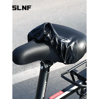 AliExpress ESLNF Waterproof Bicycle Saddle Cover High Elastic Road Bicycle Seat Cover Foldable Portable MTB PVC Saddle Cover Bike Accessories