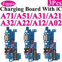 3Pcs Usb Dock Charger Port for Samsung Galaxy A32 A12 A22 A71 A51 A31 A21 A21s A11 A02 A01 A326 Charging Board Module